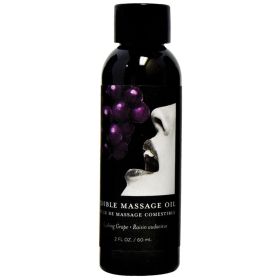 Earthly Body Edible Massage Oil-Grape 2oz