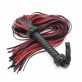 New BDSM PU Leather Whips Adults Tassel Tails Bondage Flogger Handle Spanking Knout Sex Slave Game Flirt Erotic Toys For Couples