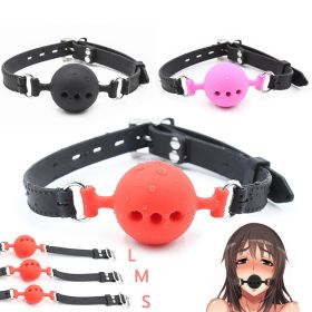 Soft Silicone Gag Ball BDSM Oral Bondage Gear Fetish Open Mouth Breathable Sex Toys For Couples Cosplay Slave Exotic Accessories