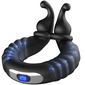 Penis Ring Silicone Cock Ring Adjustable Vibrating Ring Mass